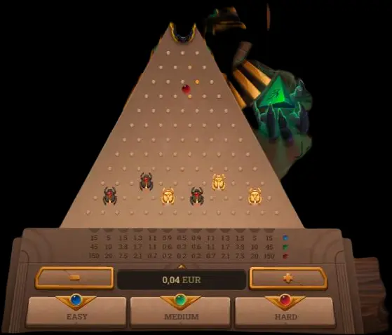 Opciones de apuesta en Plinko. Opciones de apuesta en Plinko.